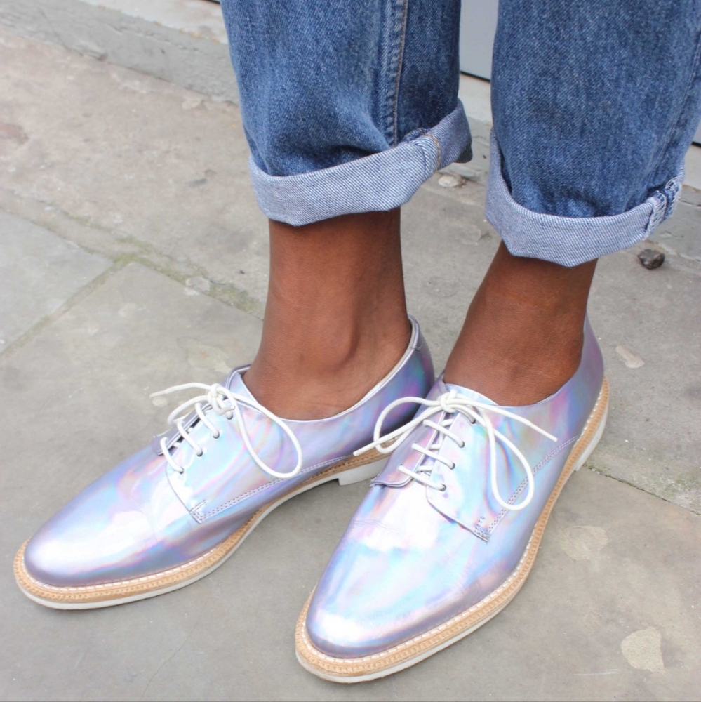 Miista Zoe Holographic Oxford Shoes 6.5 - Picture 3 of 3